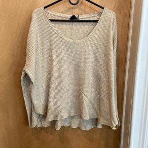 Women's Cream Knit Top